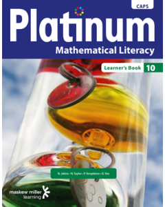 Platinum Mathematical Literacy Grade 10 Learner's Book ePUB (perpetual licence) 