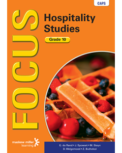 Focus Hospitality Studies Grade 10 Learner's Book ePUB (perpetual licence)