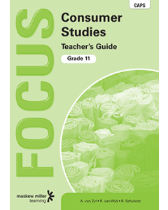 Focus Consumer Studies Grade 11 Teacher's Guide ePDF (1-year licence)