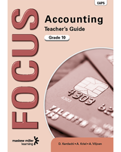 Focus Accounting Grade 10 Teacher's Guide ePDF (perpetual licence)