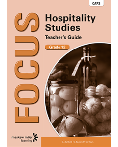 Focus Hospitality Studies Grade 12 Teacher's Guide ePDF (1-year licence)