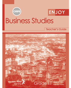 Enjoy Business Studies Grade 11 Teacher's Guide ePDF (perpetual licence)