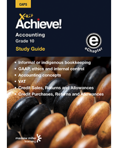 X-kit Achieve! Accounting Grade 10 Study Guide (Units 1 to 6) ePDF (perpetual licence)