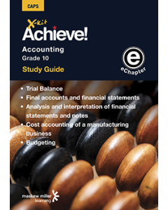 X-kit Achieve! Accounting Grade 10 Study Guide (Units 11 to 15) ePDF (perpetual licence)